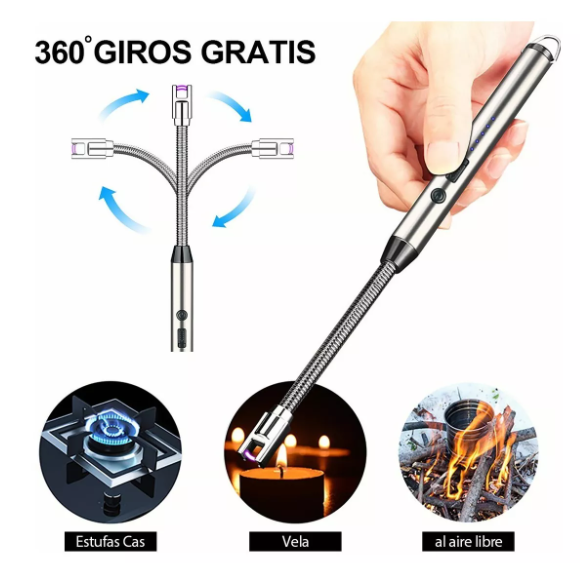 Encendedor electrico recargable USB- multiusos