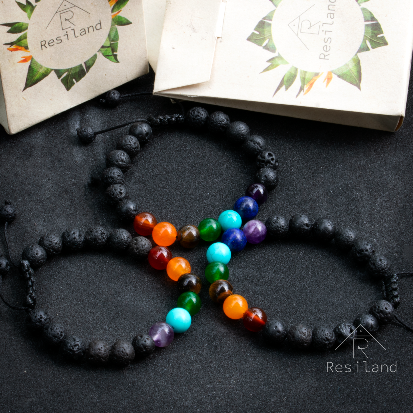 Pulsera 7 chakras Resiland® Para buenas energias