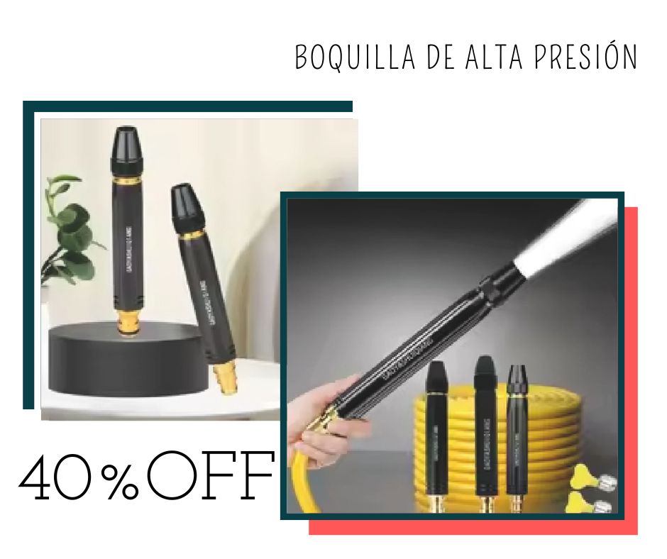 BOQUILLA DE ALTA PRESIÓN + 3 ADAPTADORES