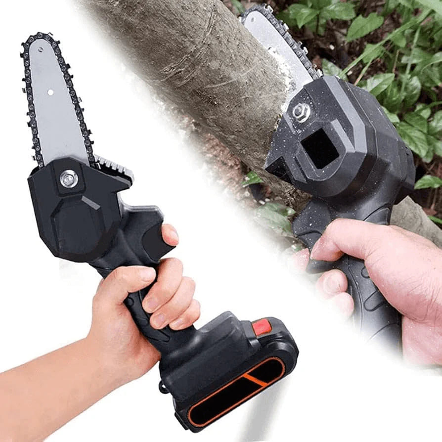Mini Motosierra Inalámbrica – Ligera, Potente y Lista para Usar