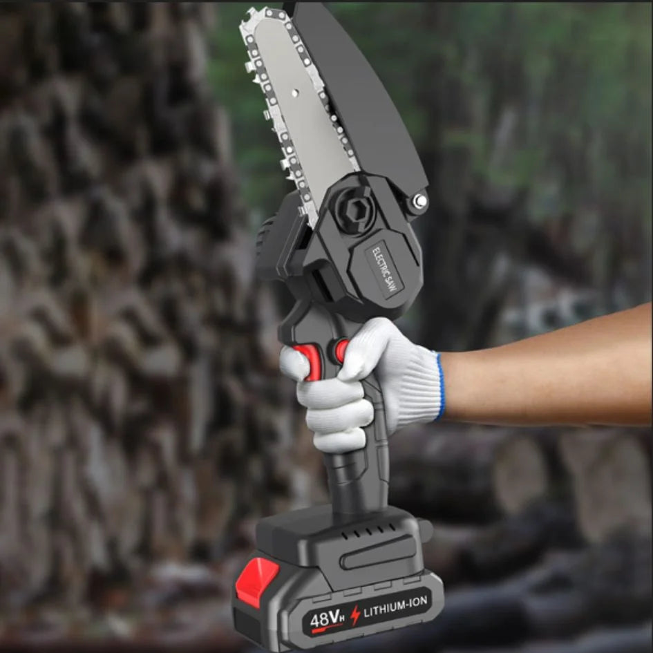 Mini Motosierra Inalámbrica – Ligera, Potente y Lista para Usar