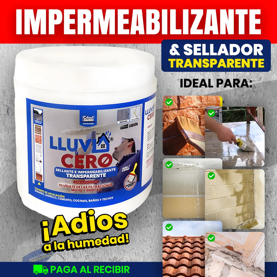 IMPERMEABILIZANTE TRANSPARENTE LLUVIA CERO® Oferta limitada