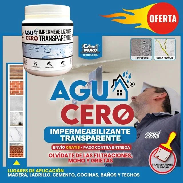 IMPERMEABILIZANTE TRANSPARENTE LLUVIA CERO® Oferta limitada