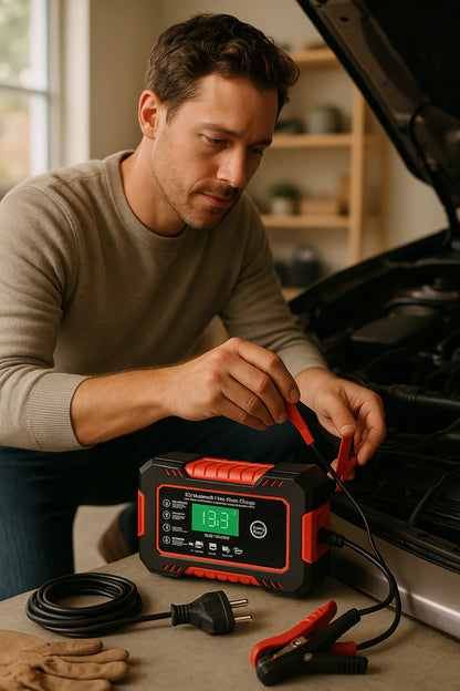 SafeStart®CARGADOR DE BATERIA 12v para coche o moto