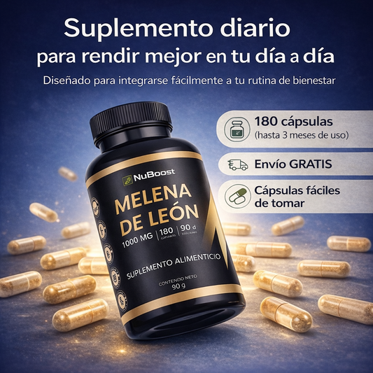 Suplemento Melena de Leon NuBoost™ X 180 Capsulas