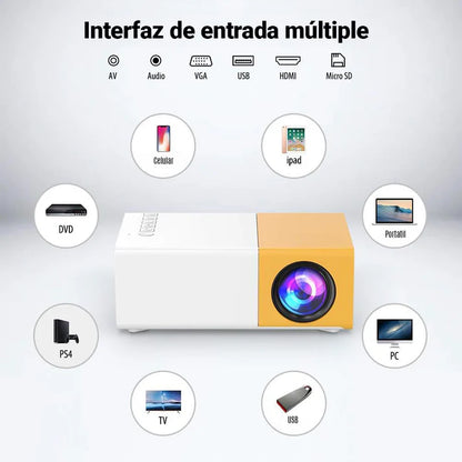 Proyector De Vídeo LED HD Portátil