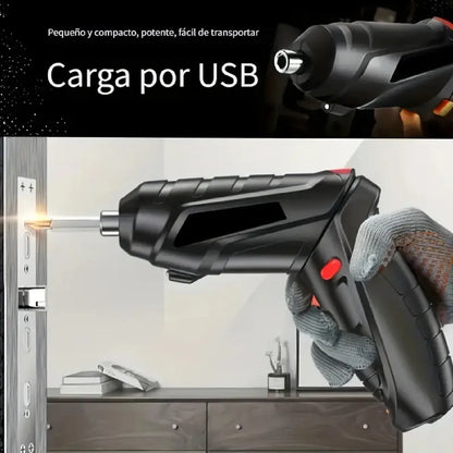 🔋🧰 Destornillador Inalámbrico: compacto, potente y recargable por USB
