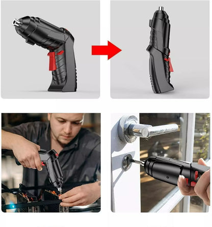 🔋🧰 Destornillador Inalámbrico: compacto, potente y recargable por USB