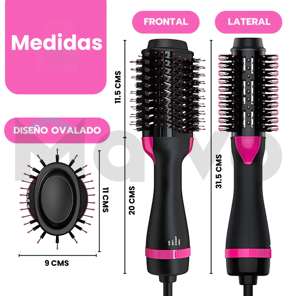 💜🌬️ Cepillo Secador One Step – Ahorra tiempo, gana estilo